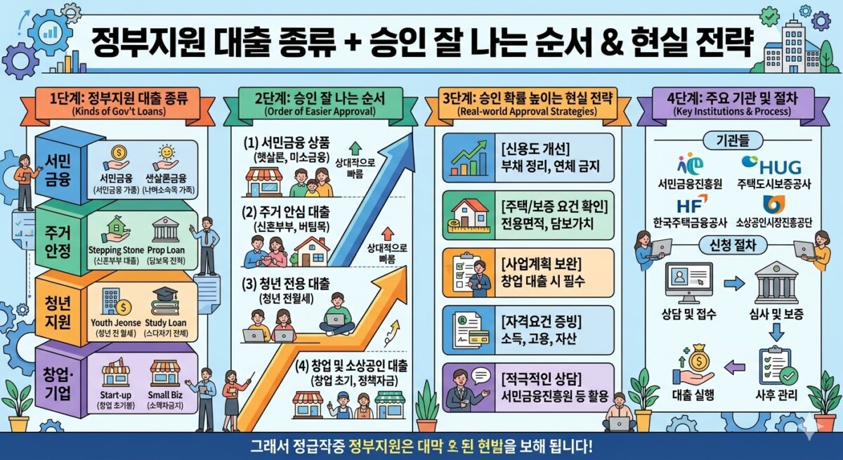 정부지원 대출 종류 + 승인 잘 나는 순서 & 현실 전략