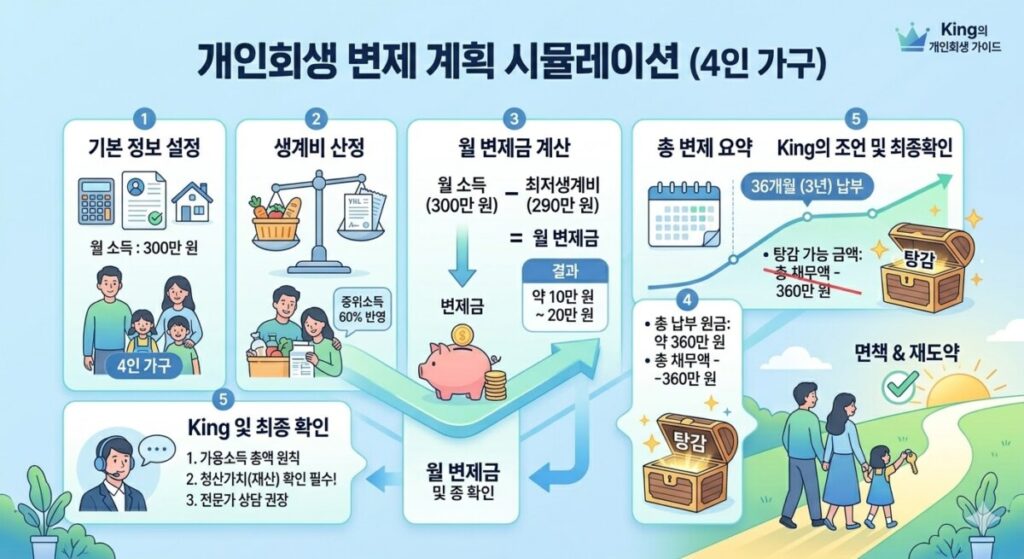 4인가족변제계획