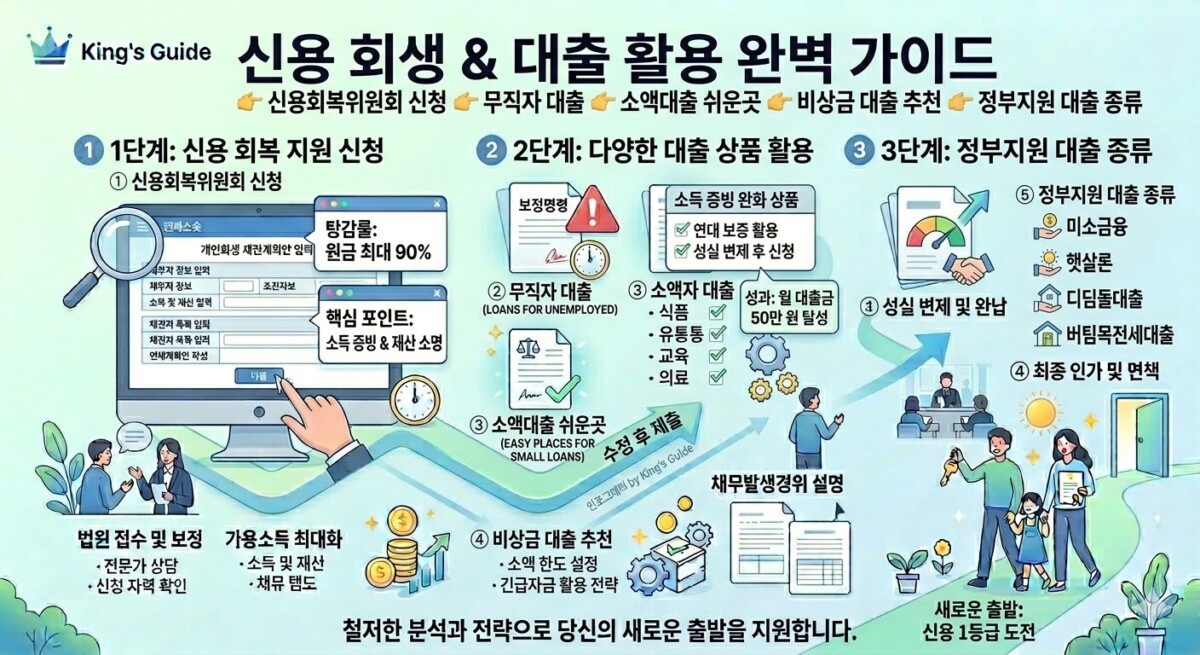 신용회복위원회 신청 무직자 대출 소액대출 쉬운곳 비상금 대출 추천 정부지원 대출 종류