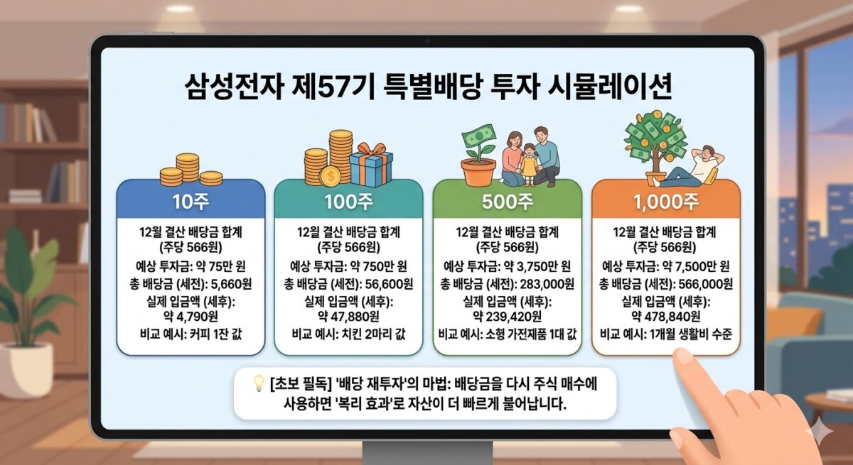 삼성전자 제57기 배당금 총정리!