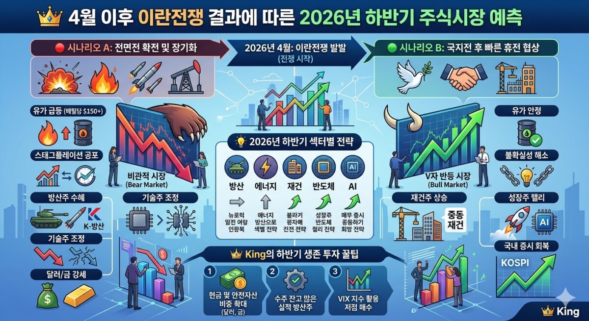 [긴급] 이란 전쟁 이후 2026년 하반기 주식시장 시나리오