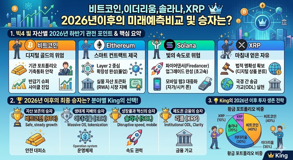 👑 [대예측] 비트코인·이더리움·솔라나·XRP