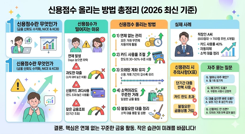 신용점수 올리는 방법 총정리