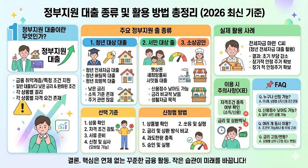 정부지원대출종류및 활용방안