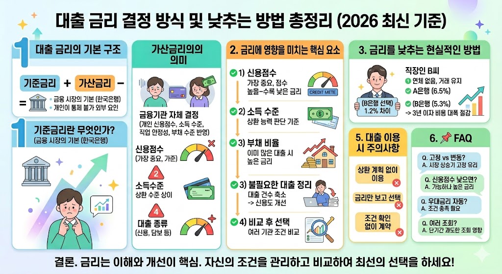 대출금리결정방식및 낮추는 방법